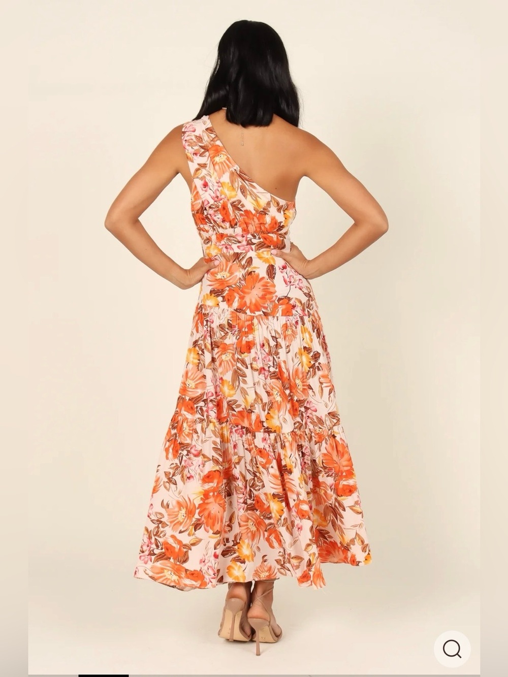 Petal & Pup Marietta NEW Dress Orange Floral Print Size 8 - Picture 2 of 9